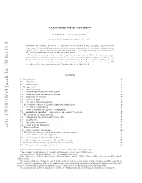 Categories with Negation 3