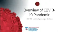 COVID-19 Presentation for HSEG