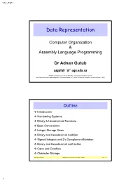 Data Representation