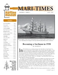 Mari-Timesmari-Times Volume 21, Issue 3 Fall, 2013