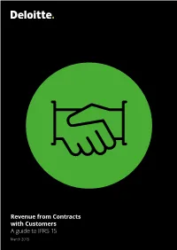 Revenue from Contracts with Customers a Guide to IFRS 15