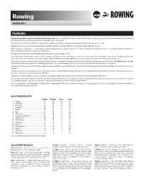 Rowing DIVISION I
