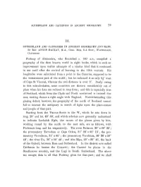 Sutherland and Caithness in Ancient Geography. 79 Sutherland and Caithness in Ancient Geography and Maps. by Rev. Angus Mackay