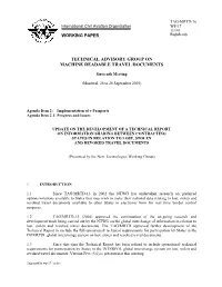 Technical Advisory Group on Machine Readable Travel Documents