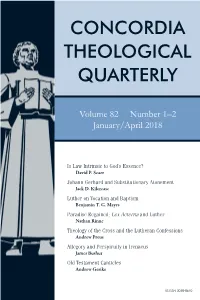 Concordia Theological Quarterly