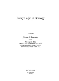 Fuzzy Logic in Geology