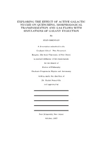 Exploring the Effect of Active Galactic Nuclei on Quenching, Morphological Transformation and Gas Flows with Simulations of Galaxy Evolution