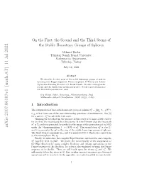 On the First, the Second and the Third Stems of the Stable Homotopy