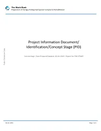 Project Information Document/ Identification/Concept Stage (PID)