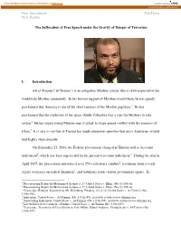 The Suffocation of Free Speech Under the Gravity of Danger of Terrorism