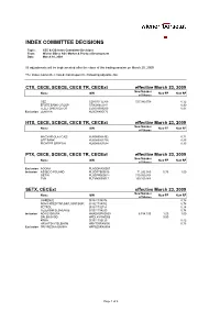 CEE CIS Committee Decision
