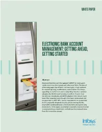 Electronic Bank Account Management: Getting Ahead, Getting Started
