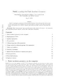Fining: a Package for Finite Incidence Geometry