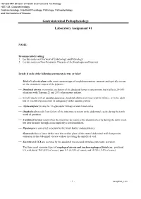 Gastrointestinal Pathophysiology Laboratory Assignment #1