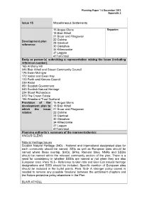 Issue 15 Miscellaneous Settlements Development Plan Reference