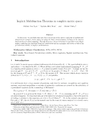 Implicit Multifunction Theorems in Complete Metric Spaces
