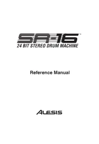 SR-16 Reference Manual