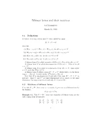 Bilinear Forms and Their Matrices