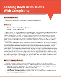 General Guide to Asking Complex Literary Analysis Questions
