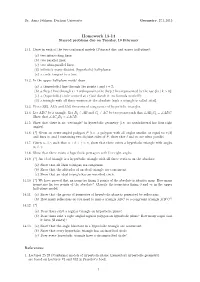 Homework 13-14 Starred Problems Due on Tuesday, 10 February