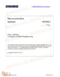 Microcontrollers Apnote AP0821