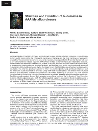 Structure and Evolution of N-Domains in AAA Metalloproteases