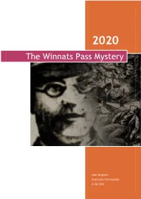 The Winnats Pass Mystery