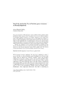 Fear of Feminine Power Structures in Beowulf Adaptations