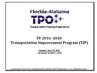 FY 2016 ‐2020 Transportation Improvement Program (TIP)
