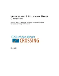 Interstate 5 Columbia River Crossing Historic Built Environment Technical Report for the Final Environmental Impact Statement