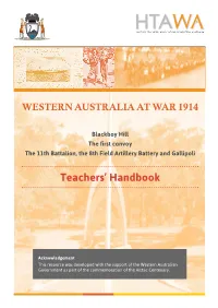 Teachers' Handbook