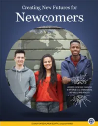 A Table of Contents | Creating New Futures for Newcomers