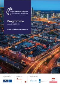 Programme As of 06.05.19