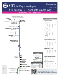 ST Express 511 (Ash Way – Seattle) And