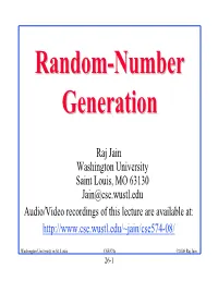 Random-Number Generation