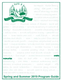 Spring and Summer 2019 Program Guide