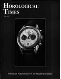 Visual Needs of Watch and Clockmakers, Part 3 Lucy Fuleki: Assistant Executive Director 26 Thomas J
