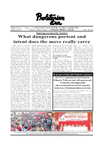What Dangerous Portent and Intent Does the Move Really Carry