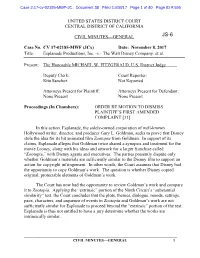 Case 2:17-Cv-02185-MWF-JC Document 38 Filed 11/08/17 Page 1 of 40 Page ID #:595