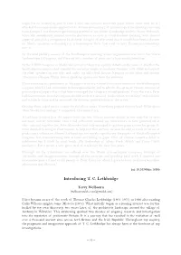 Introducing T. C. Lethbridge