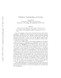 Polariton Condensation and Lasing