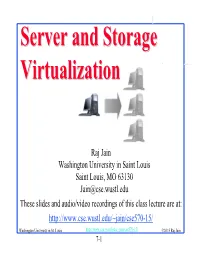 Server and Storage Virtualization