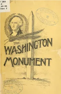 The Washington Monument... an Authentic History of Its Origin And
