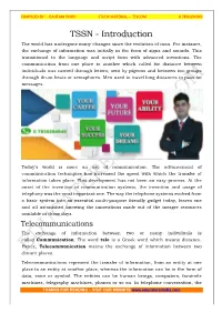 TSSN - Introduction the World Has Undergone Many Changes Since the Evolution of Man