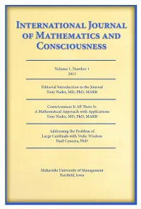 Volume 1, Number 1 2015 Editorial Introduction to the Journal Tony