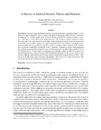 A Survey of Android Security Threats and Defenses