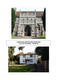 Churches Visited and Revisited (17/12/16 to Date) – Book 23