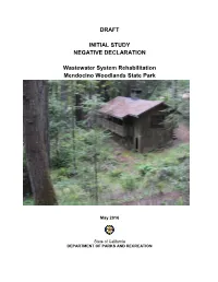 DRAFT INITIAL STUDY NEGATIVE DECLARATION Wastewater