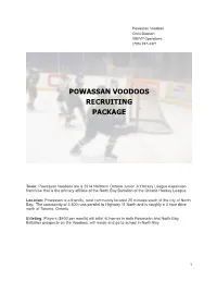 Powassan Voodoos Recruiting Package
