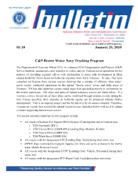 01-10 January 25, 2010 C&P Brown Water Navy Tracking Program